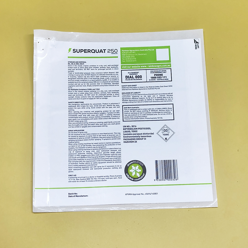 Custom Made Synthetic Paper Roll Adhesive Multi-Layer Label