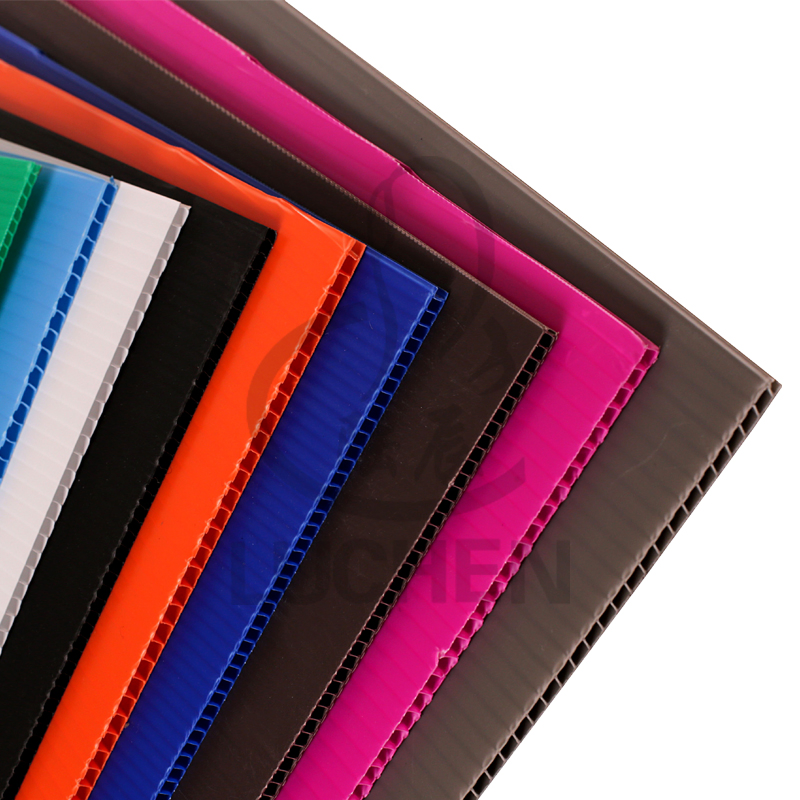 Commerical Grade Solid Color Hollow Corrugatred Plastic Sheet
