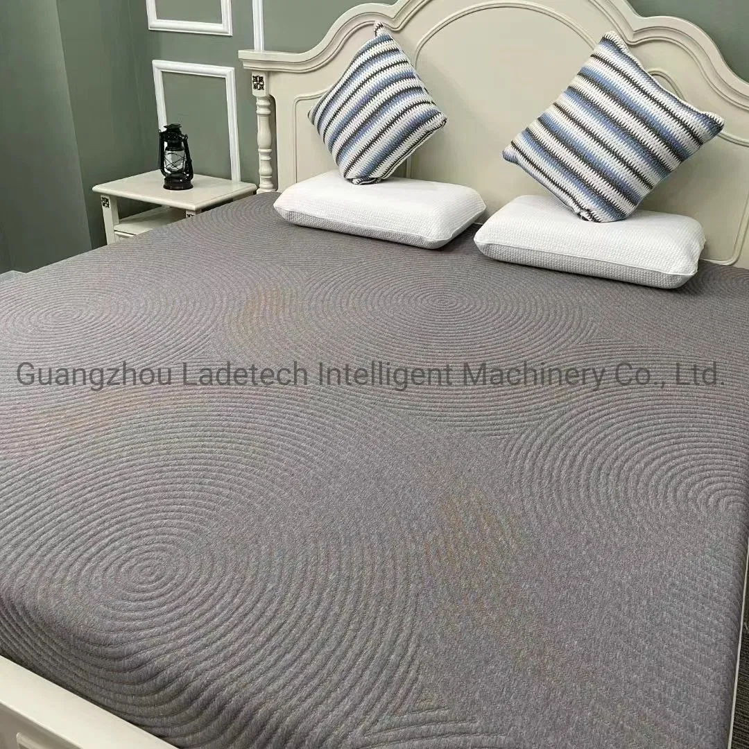 LDT-ZJB 300-450 Grams High Density Mattress 100% Polyester Ticking Knitted Jacquard Fabric high quality Polyester fabric for mattress
