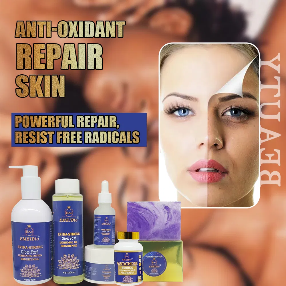 Private Brand 7 Day Glutamine Master Whitening Set Collagen Protein Removal Pigment Settlement Whitening Skincare Set