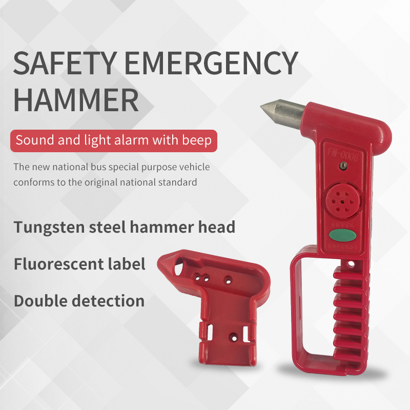 Anti-Theft Sound and Light Alarm Car Emergency Escape Hammer