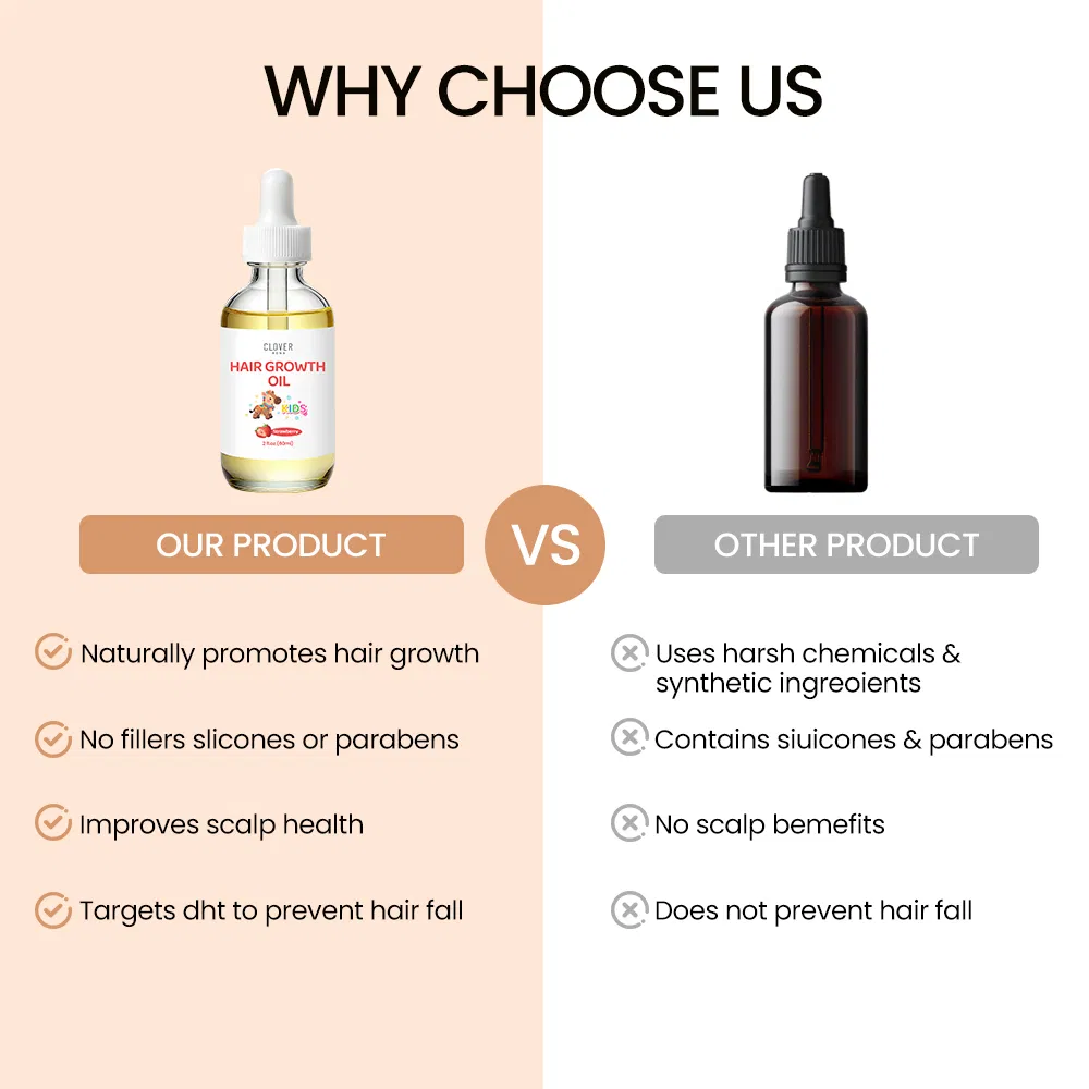 Natural Baby Kids Hair Care Products Extra Strength Growing Nourishing Children Hair Growth Grow Serum Oil Black Seed