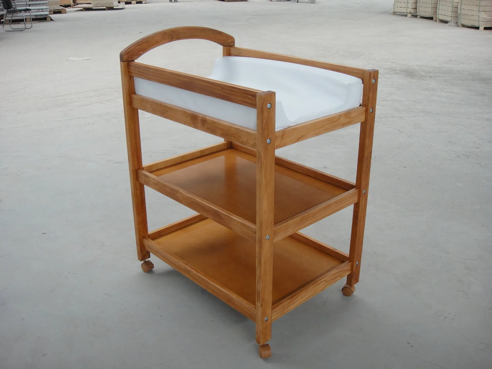 Modern Mobile Baby Changing Station for Girl Gray Grey