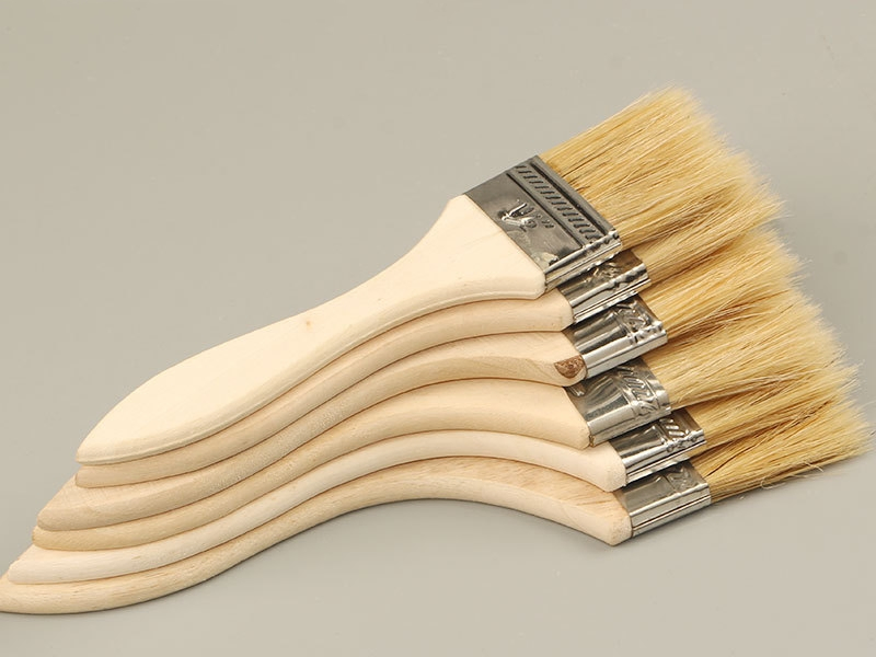 Кисти для живописи 1"/2"/3"/4" с деревянной ручкой