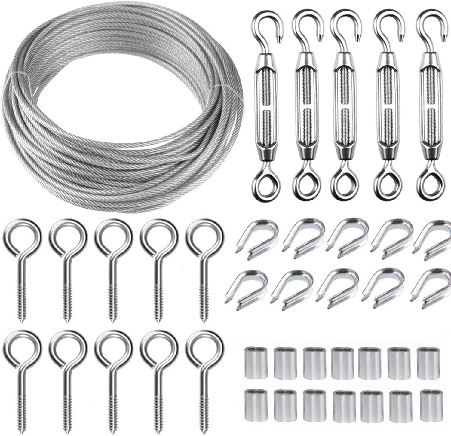 Customized Curtain Accessory Wire for Curtain Tensioner Curtain Wire with Quality Hooks