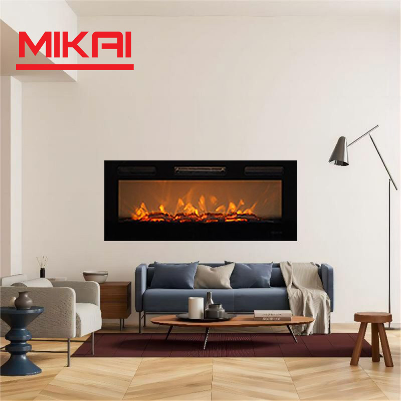 OEM Custom Modern Hanging Insert LED Flame Effect Electric Fireplaces