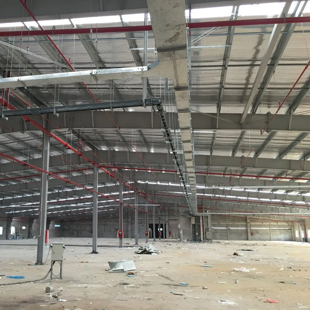 Fully Assembled Steel Columns Steel Structure Building Manufacturer Warehouse