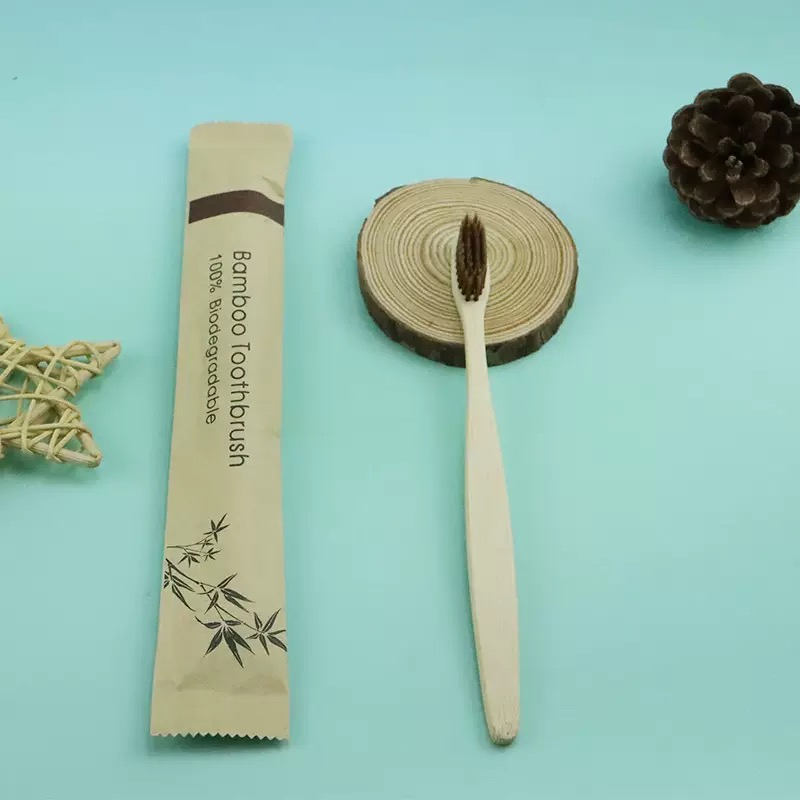 Low Minimum Order Quantity 100% Natural Biodegradable Toothbrushes Eco-Friendly Bamboo Toothbrush