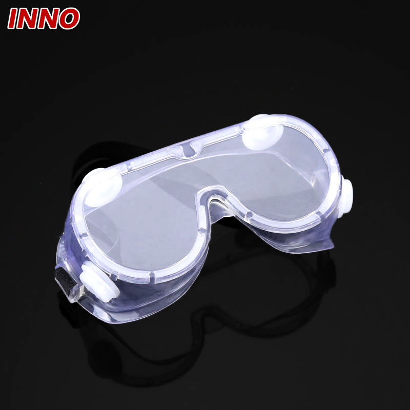 Inno-Aj003 Manufacturer Wholesale Anti Fog Fully Fit Soft PVC Frame Polycarbonate Lens Safety Glasses Environmental Protection