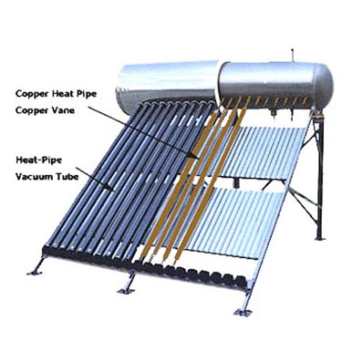 Qiruite Factory Price 100liter-360liter Heat Pipe Vacuum Tube Solar Boiler Water Heater