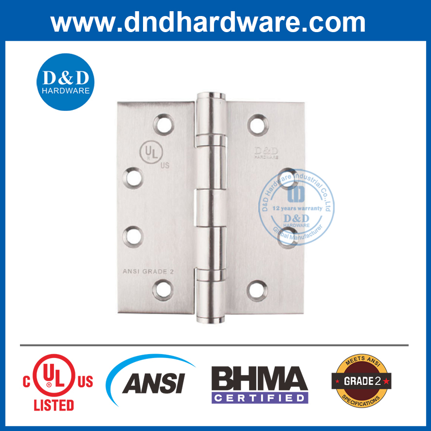 UL Listed ANSI Fire Rated Bhma Door Fitting Stainless Steel Hinge Closer Security Handle Lock Set Knob Commercial Construction Architectural Building Hardware