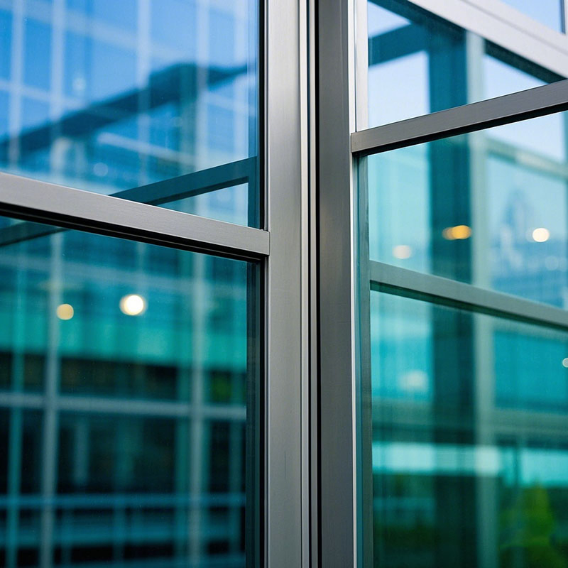 Apartment Facade Wall Cladding Aluminum Window Wall Systems Insulated Glass Curtain Wall