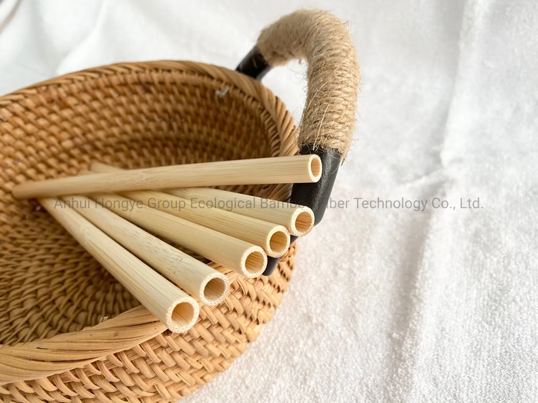 Disposable Bamboo Straw Hot Sale Eco-Friendly Product 9.0*200 mm