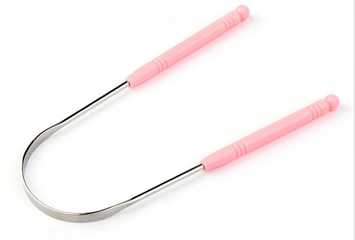 U-Shaped Metal Tongue Scraper Dental Stainless Steel Tongue Scrapers