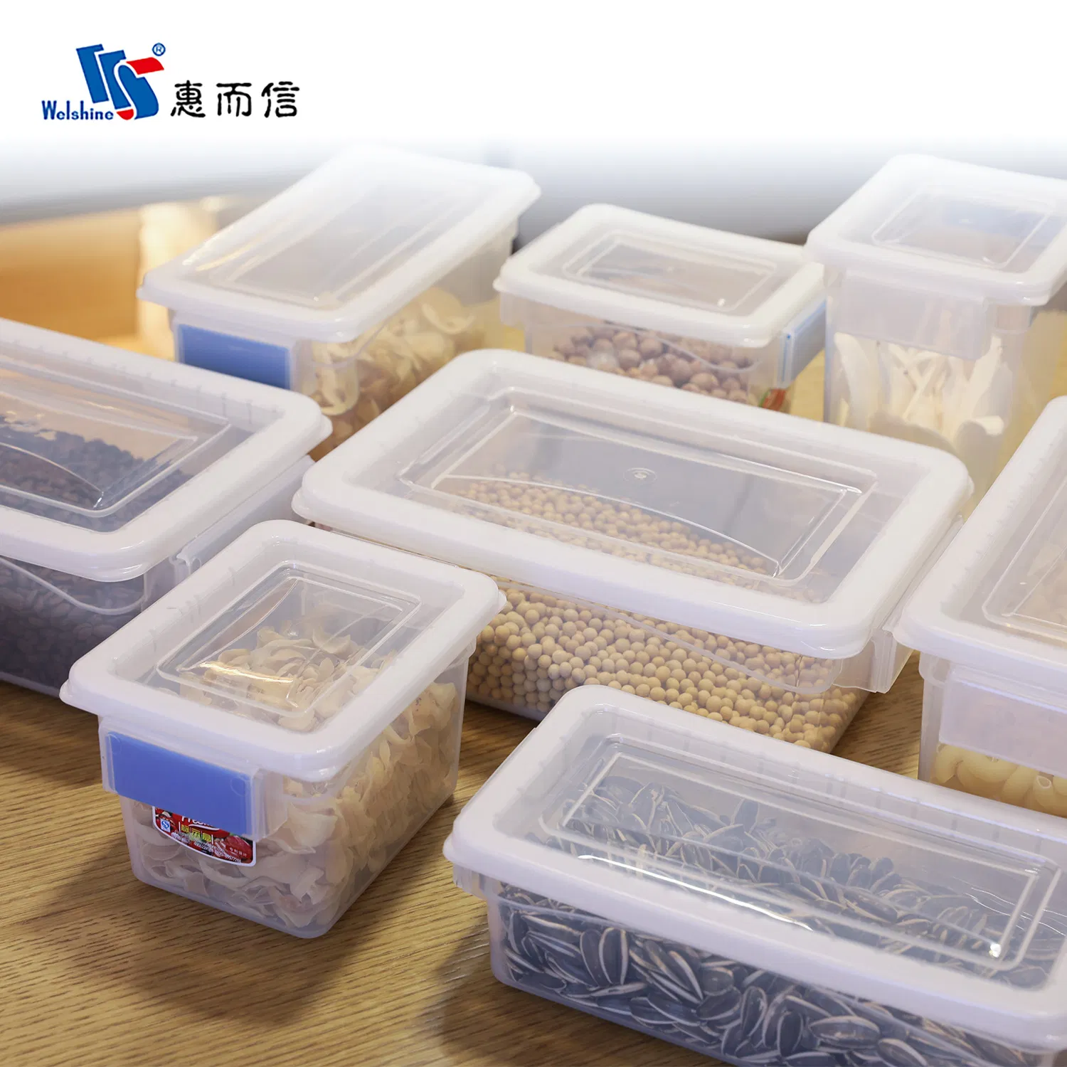 Kitchen Organization Food Storage Container Set Airtight Plastic Containers