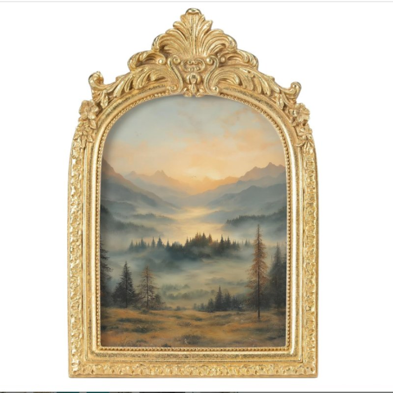 Antique Frame with Vintage Design Picture Frames Versatile Stand & Wall Shelf