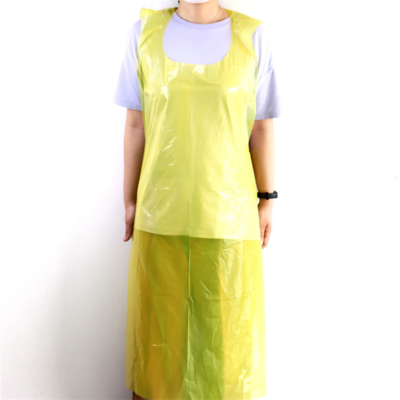Disposable Plastic LDPE Apron Polyethylene Apron Blue or White for Food Handling