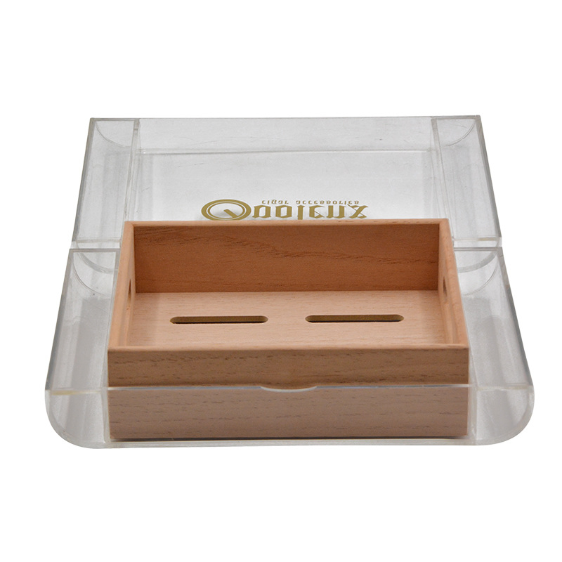 High-Quality Cedar Solid Wood Cigar Humidor Drawer with Transparent Acrylic Storage Case