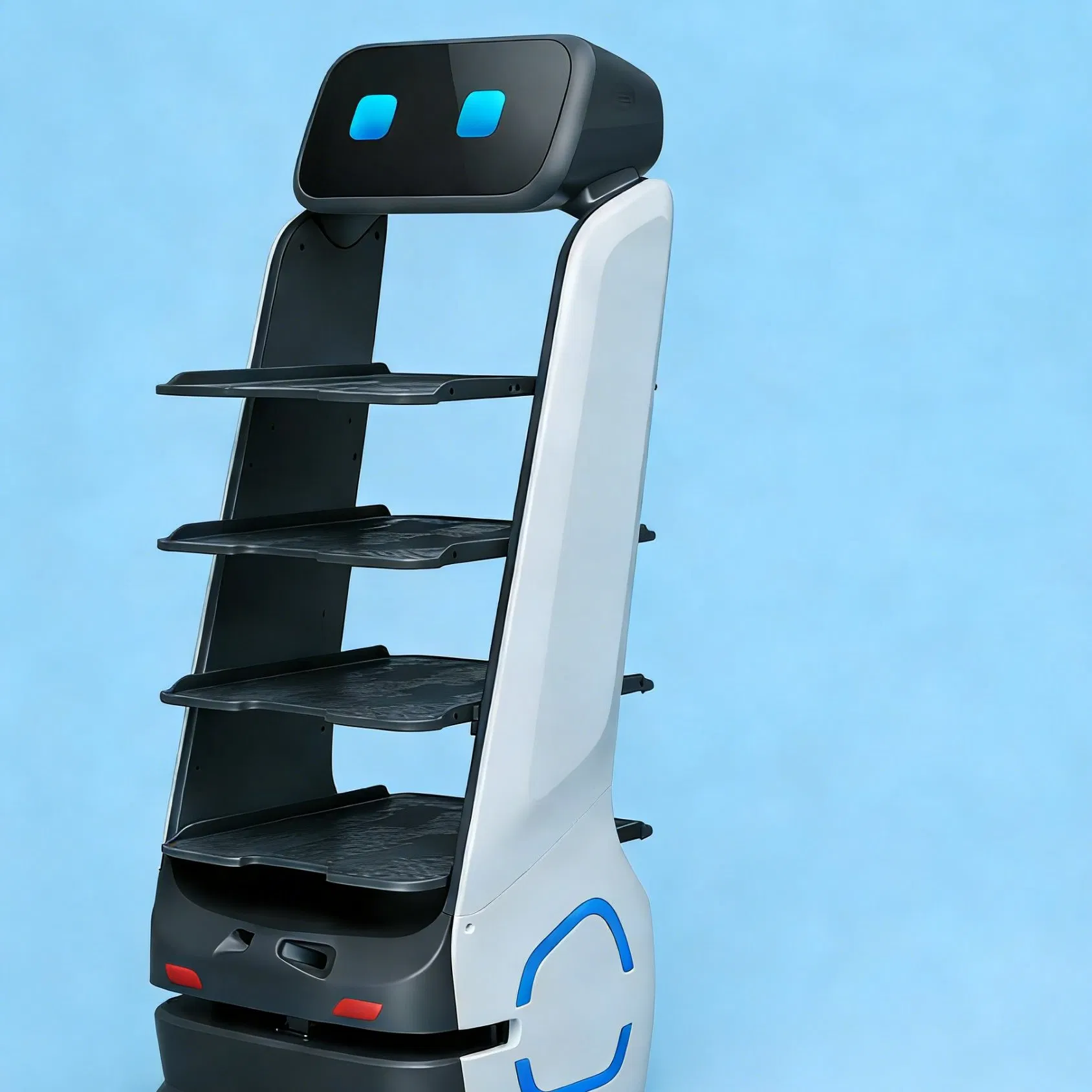 Ai-Powered Navigation Durable Commercial Crowd Navigation Food Delivery Robot