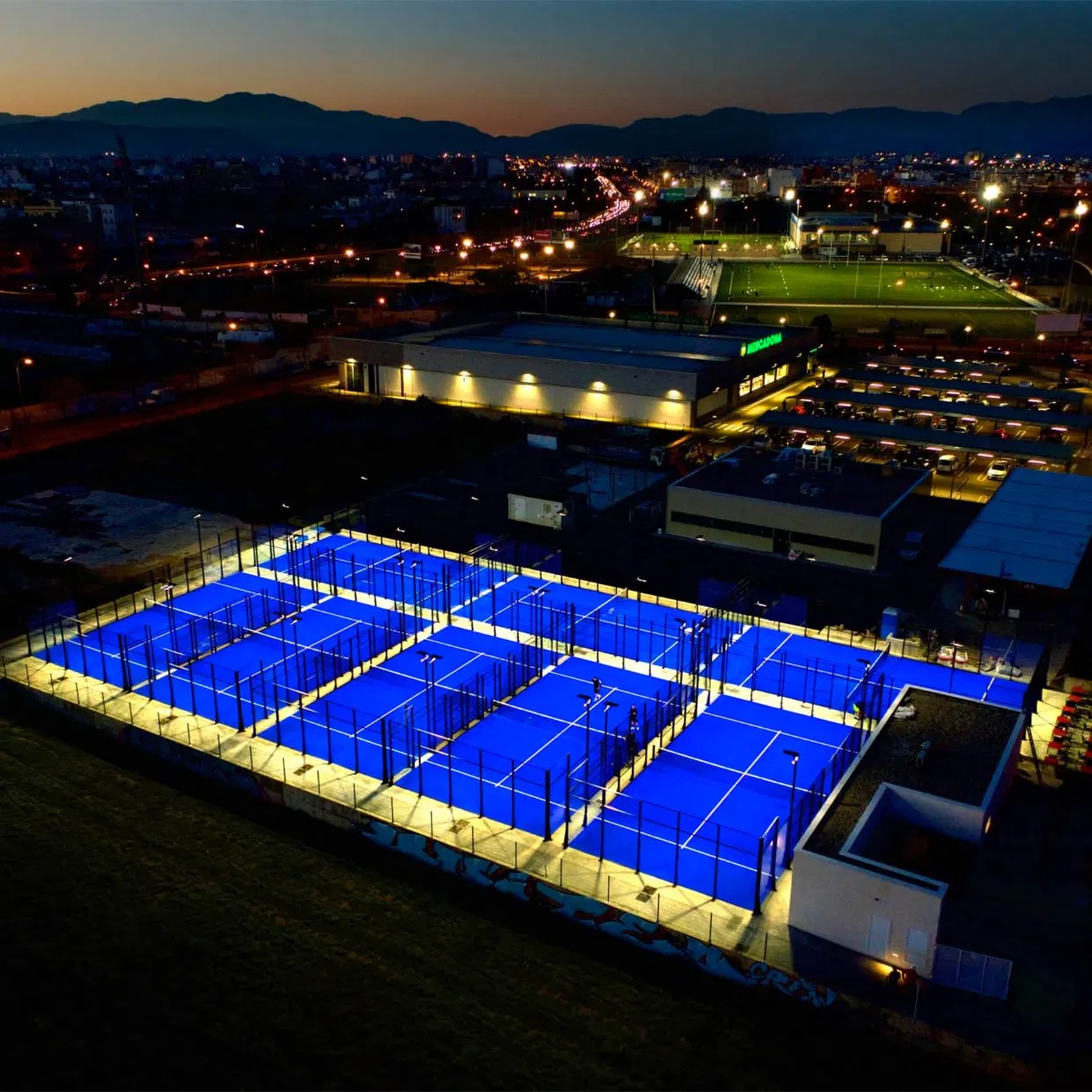 Paddle Field Full Panoramic Padel Court Paddle Tennis Court Artificial Grass Sports Flooring