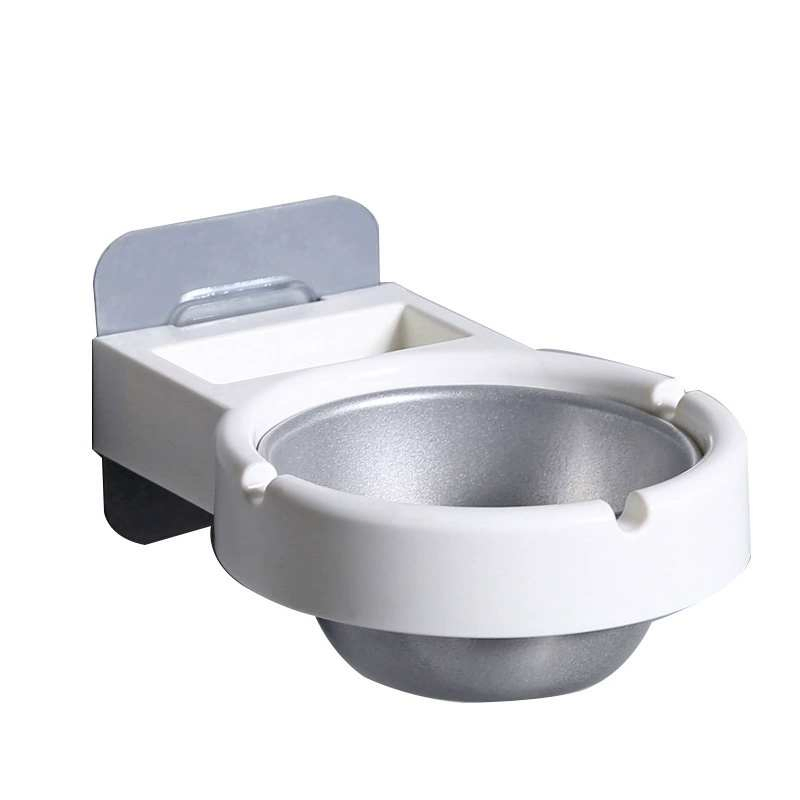 Nordic Style Stainless Steel Ashtray Wall Mounted Creative Metal Storage Rack