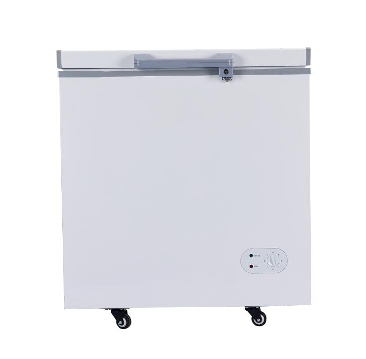 258 Liters DC/AC Deep Chest Freezer with 110mm Thickness Foaming Insulation