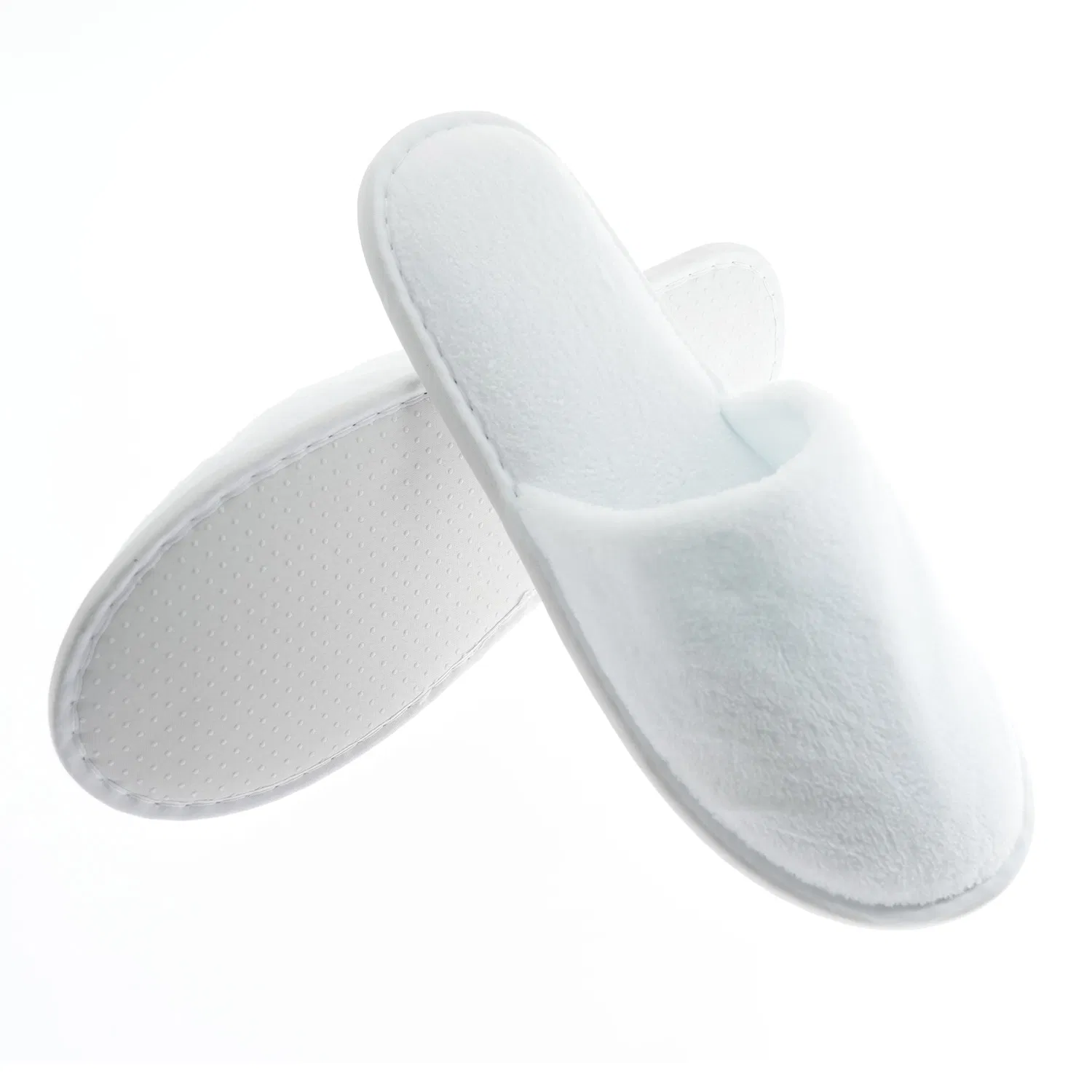 Custom Logo Personalized Washable Disposable Customer Service Star Plush SPA Luxury Hotel Slippers