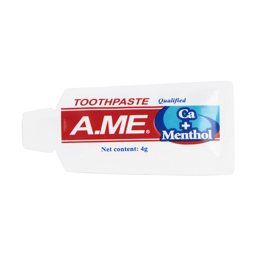 Small Tube Size Toothpaste Travel Pack a. M. E Toothpaste for Hotels and Guests