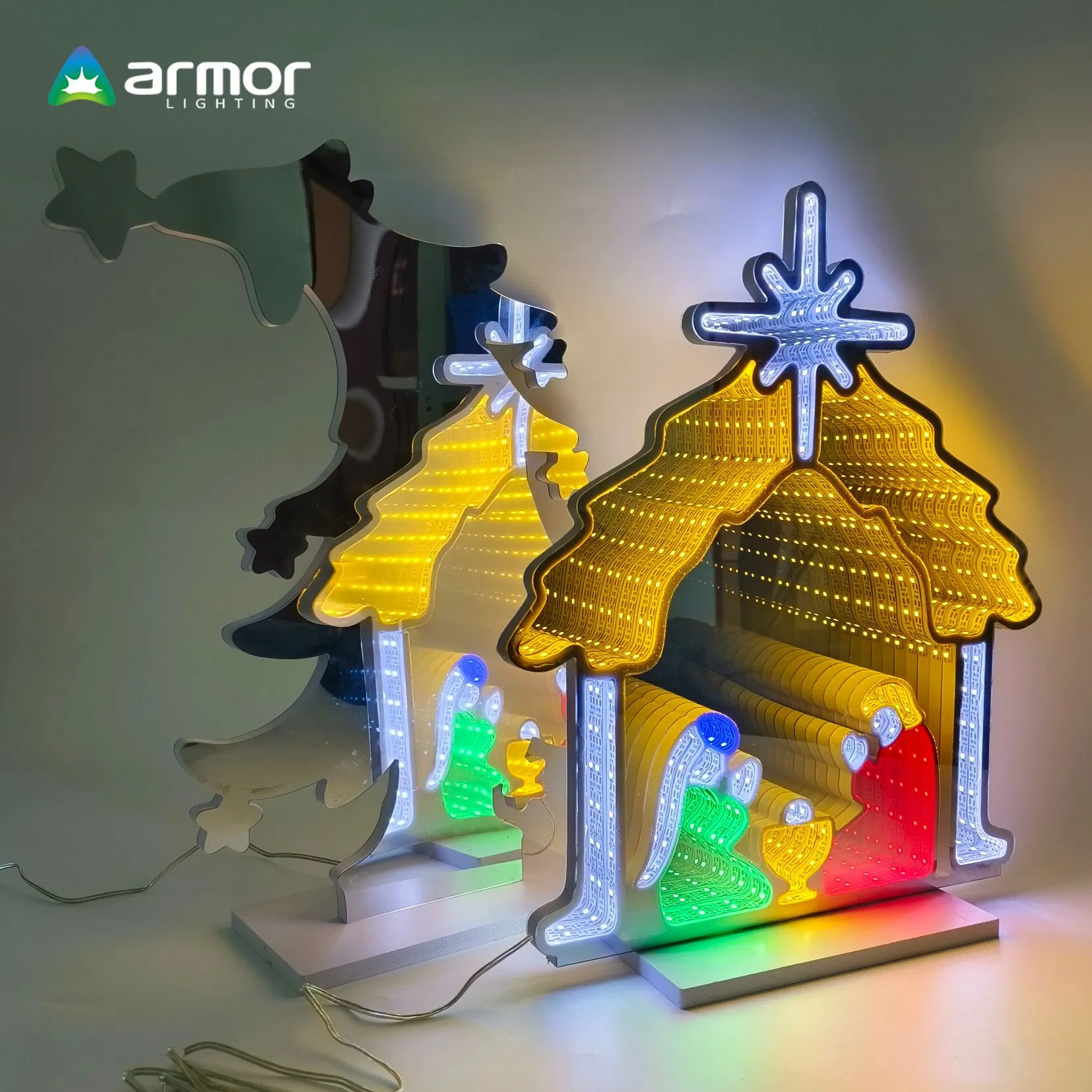 2024 New Launch Infinity Mirror Light for Christmas LED Decoration Sign Light