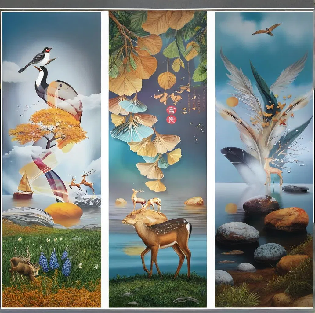 1688 China Infrared Graphene Picture Wall Heater Electric Heating Mural Heater for Room