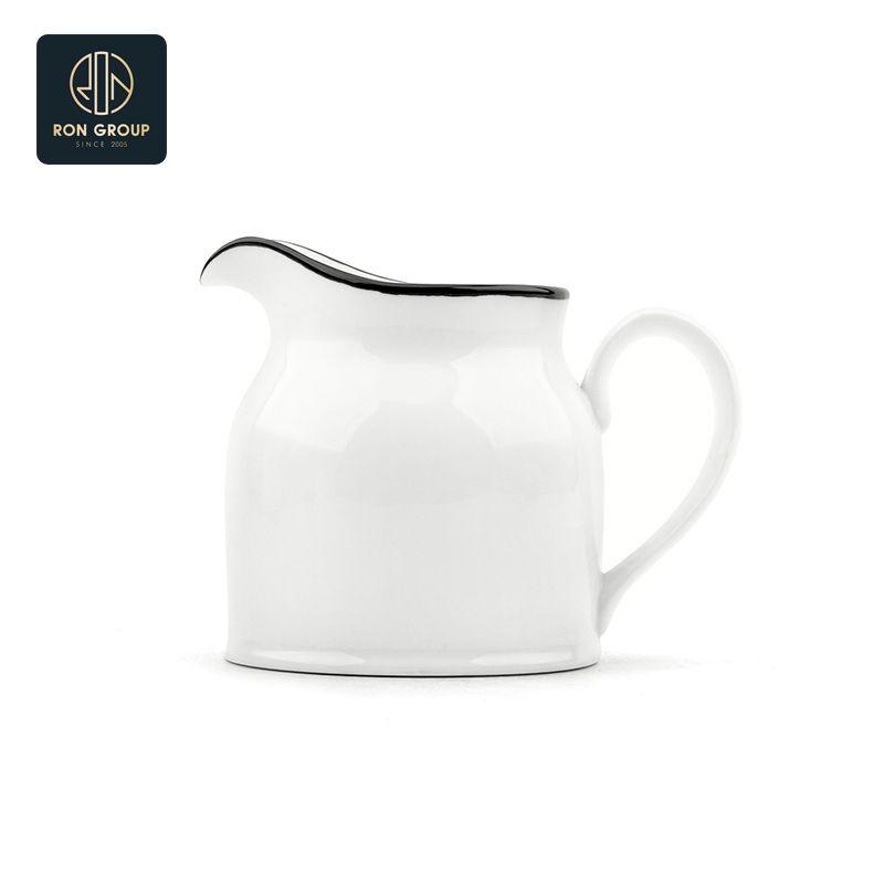 Traditional Porcelain Coffee Cafe Creamy Container Customized High Quality Ceramic Milk Pot