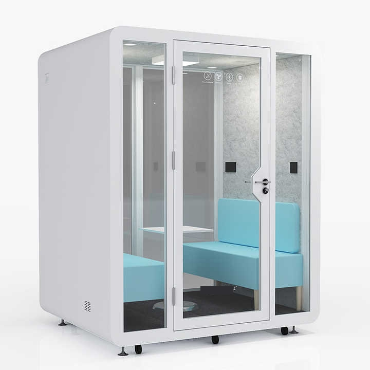 Office Pod Easy-to-Assemble Steel Frame Modern Sound Proof Offic Acoustic Soundproof Features for Office Building Outdoor Soundproof Cabins