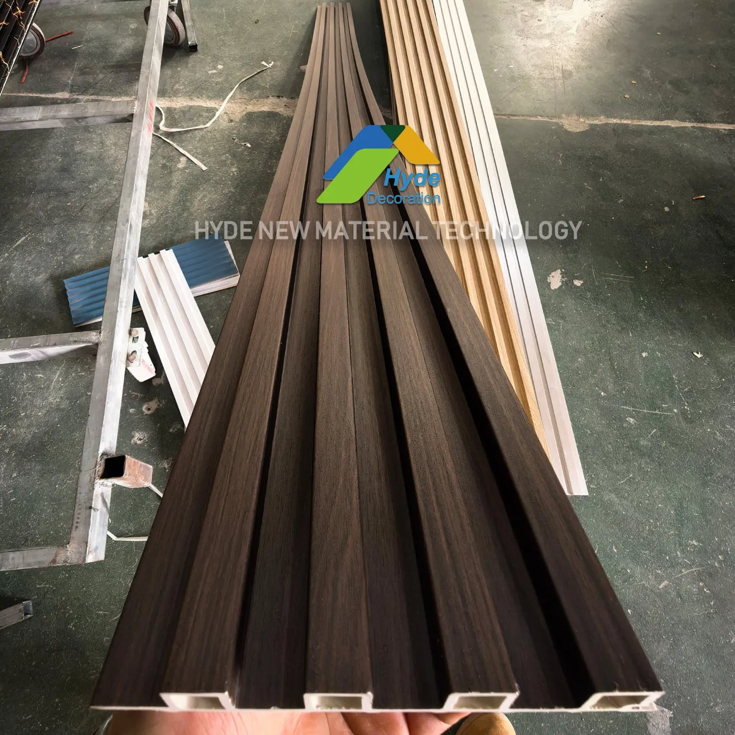 Competitive Price WPC Product Wood Design 3D Fluted Interior Decoration Wall Panel