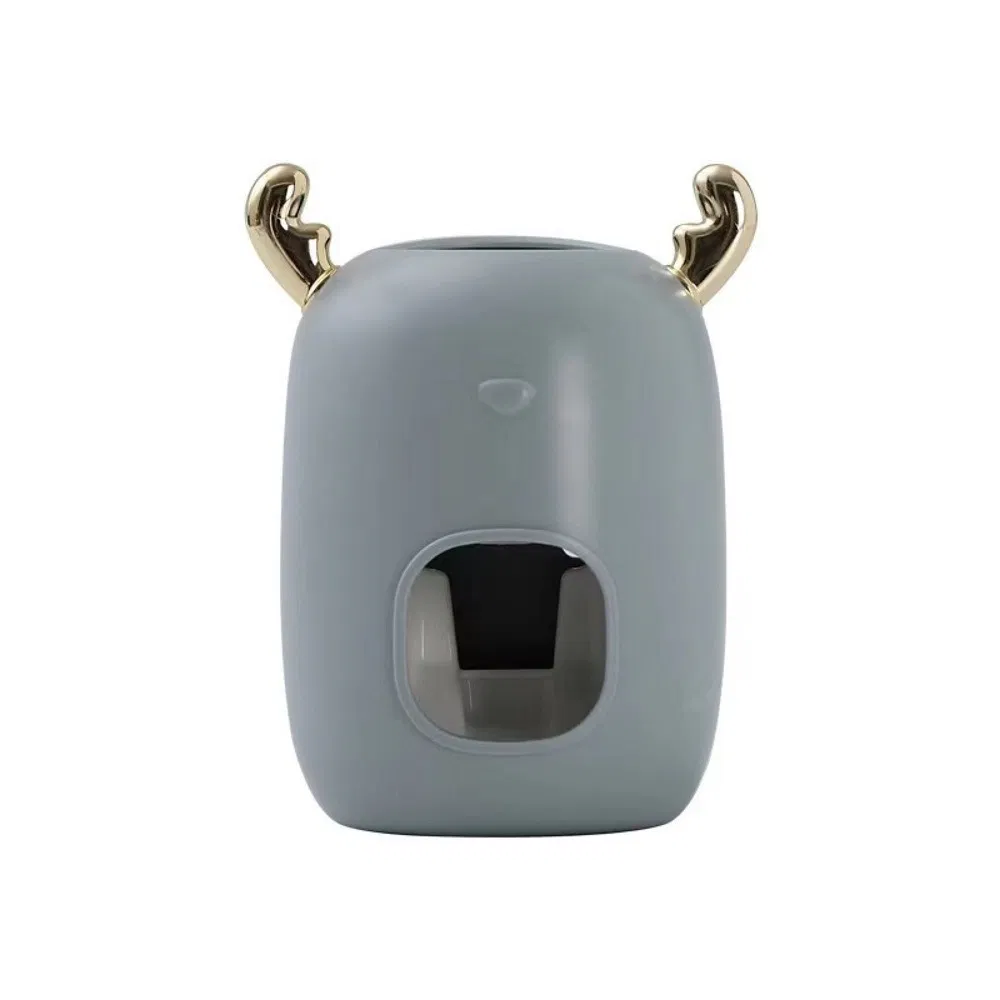 Cute Automatic Toothpaste Dispenser Punch-Free Wall Mounted Toothpaste Squeezer Holder Bl14593