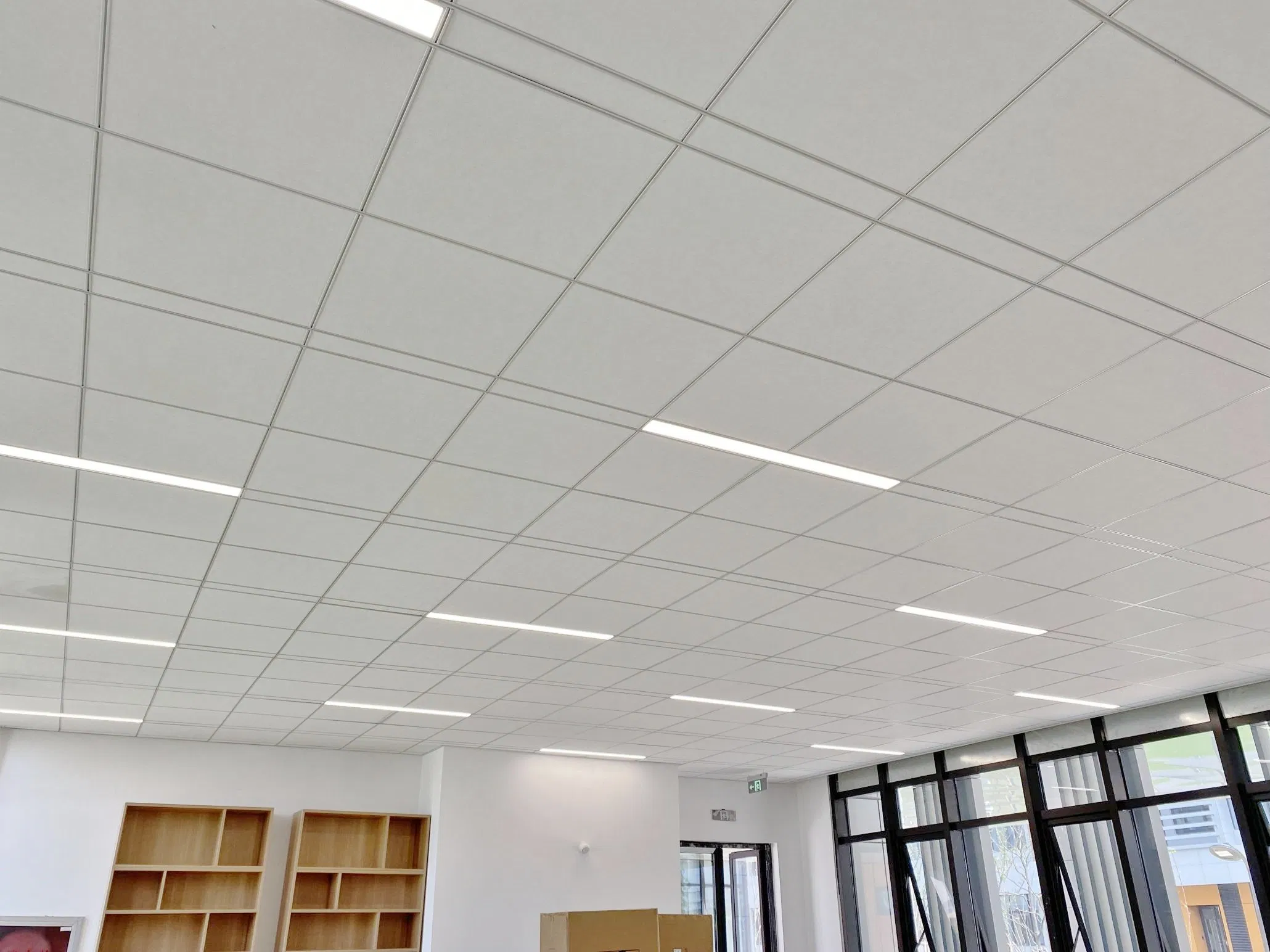 Factory Supply Acoustic Panel Suspended Insulation Ceiling Gird System and Sound-Absorbing Ceiling