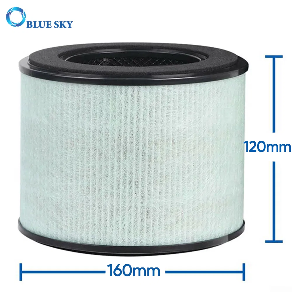 Upgraded 3-in-1 True HEPA Filter Activated Carbon Filter Replacement for Partu BS-08 HEPA Air Purifier