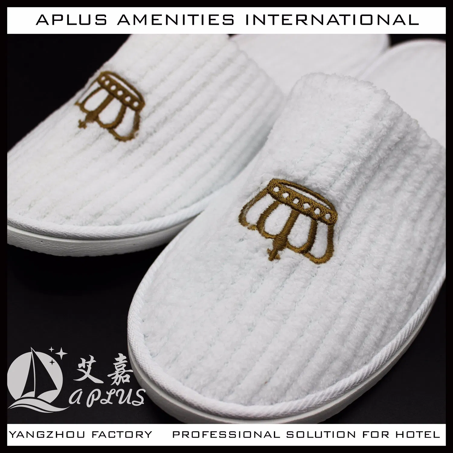 3-5 Star Hotel Luxury Hotel Slippers with Logo 04