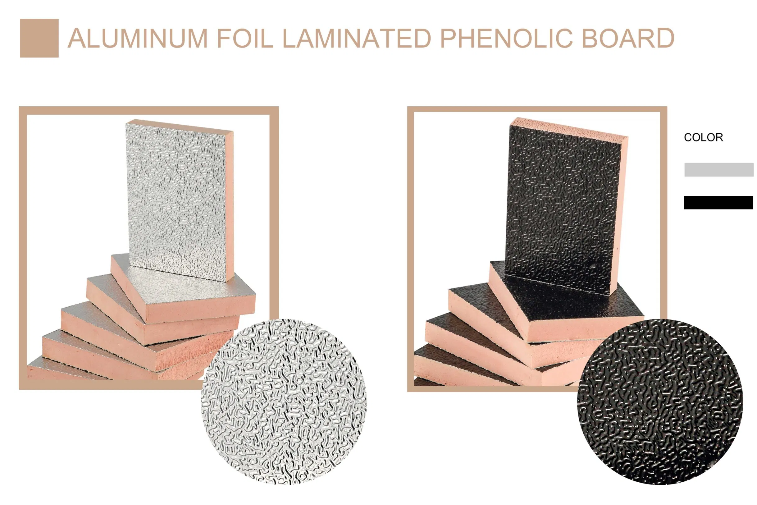 Phenolic Board 4X8 Foam Board Insulation Fireproof Vacuum Insulation Panel