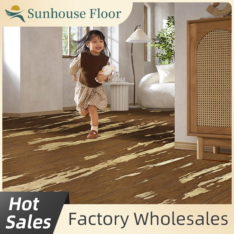 Бамбуковый пол Зебра, 14 мм