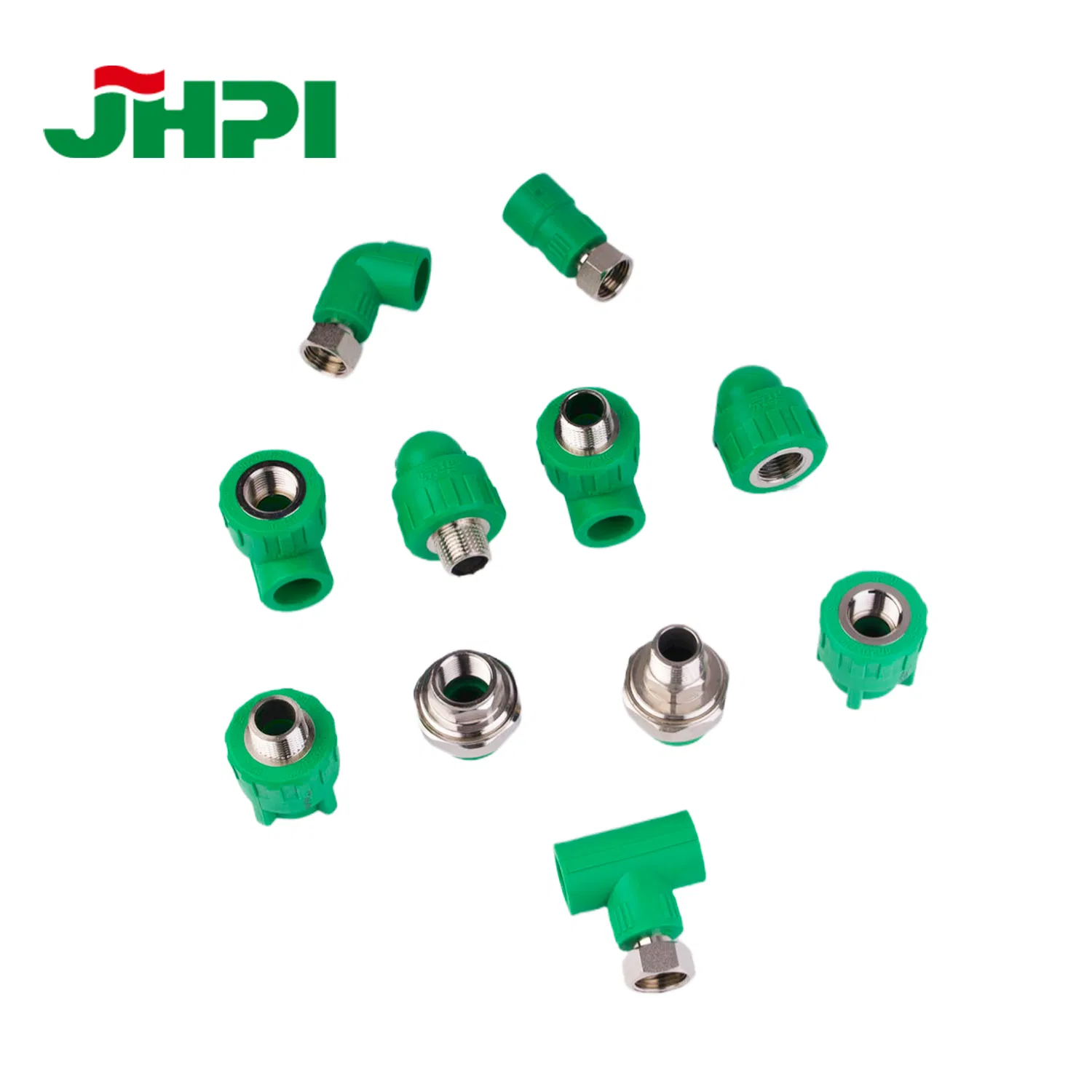 ODM Green White Orange 20-110mm PPR Elbow/Tee/Valve PPR Plastic Pipe Fittings for Water Piping