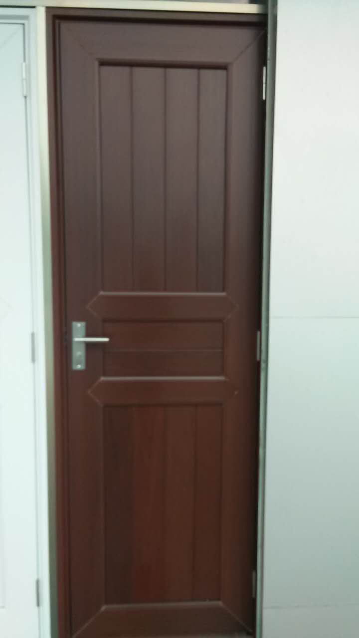 Conch Casement Bathroom PVC/UPVC Door with Artistic Glass