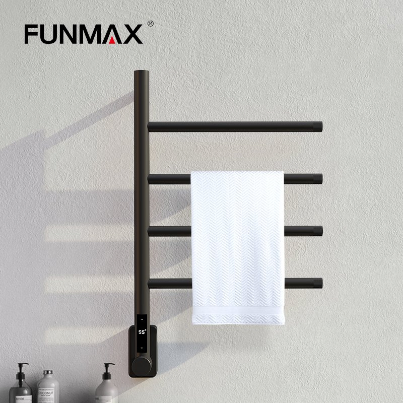Bathroom Accessories Wall Mounted Storage Organizer Rack Bathroom Electric Heated Towel Rack Rails