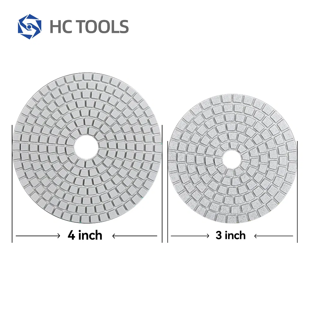 100mm Resin Binder Diamond Wet Flexible Polishing Pads Sanding Disc for Granite Polish Abrasive Tools