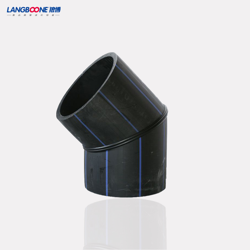 PE100/80 Pipe Fitting SDR11 Fabricated Cross Fittings for Water Supply Pipe PE Flange Welded Bend