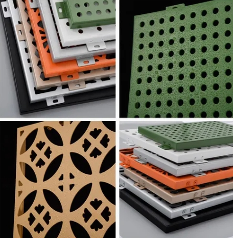 Wood Grain Finish Aluminum Veneer Cladding for Curtain Wall