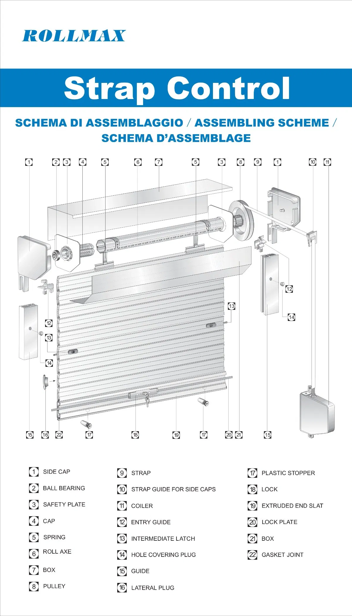 Roller Shutter Accessories Rolling Shutter Components Windows Doors Top Lock