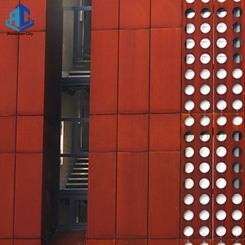 Corten Steel Fence System for Outdoor Garden & Property with Trellis and Gate (Weather Resistant)