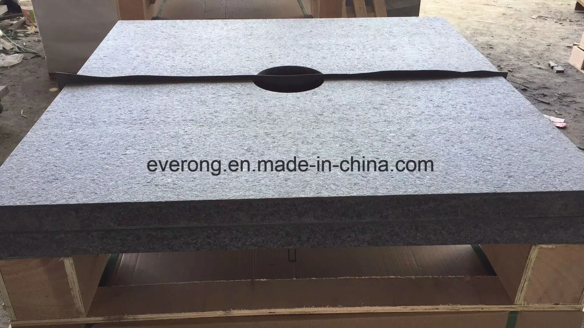 Customized G684 Black Basalt Tile with Caster Wheel