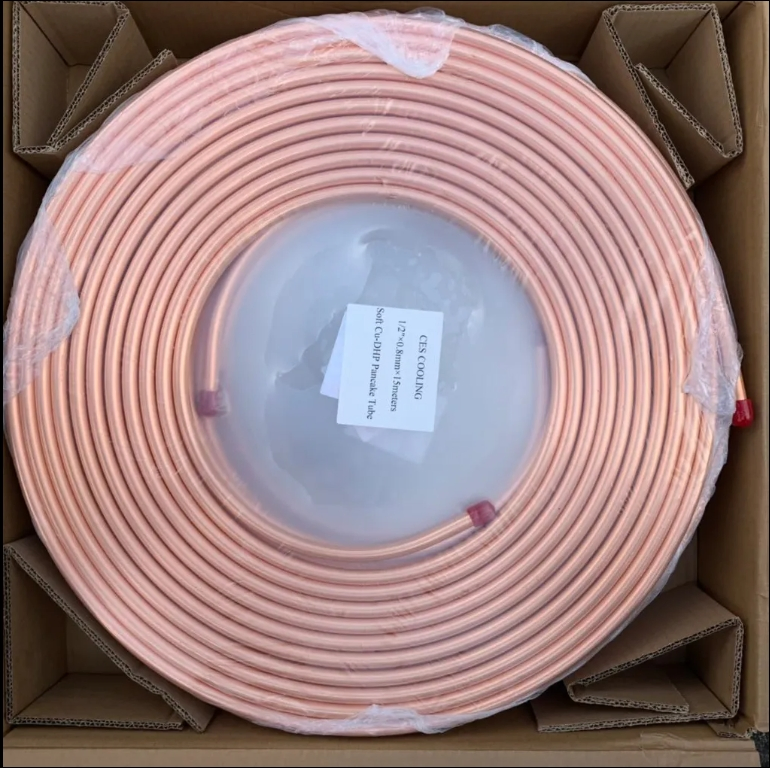 Copper Pancake Coils / Flexible Copper Tube Coils for Air Conditioners