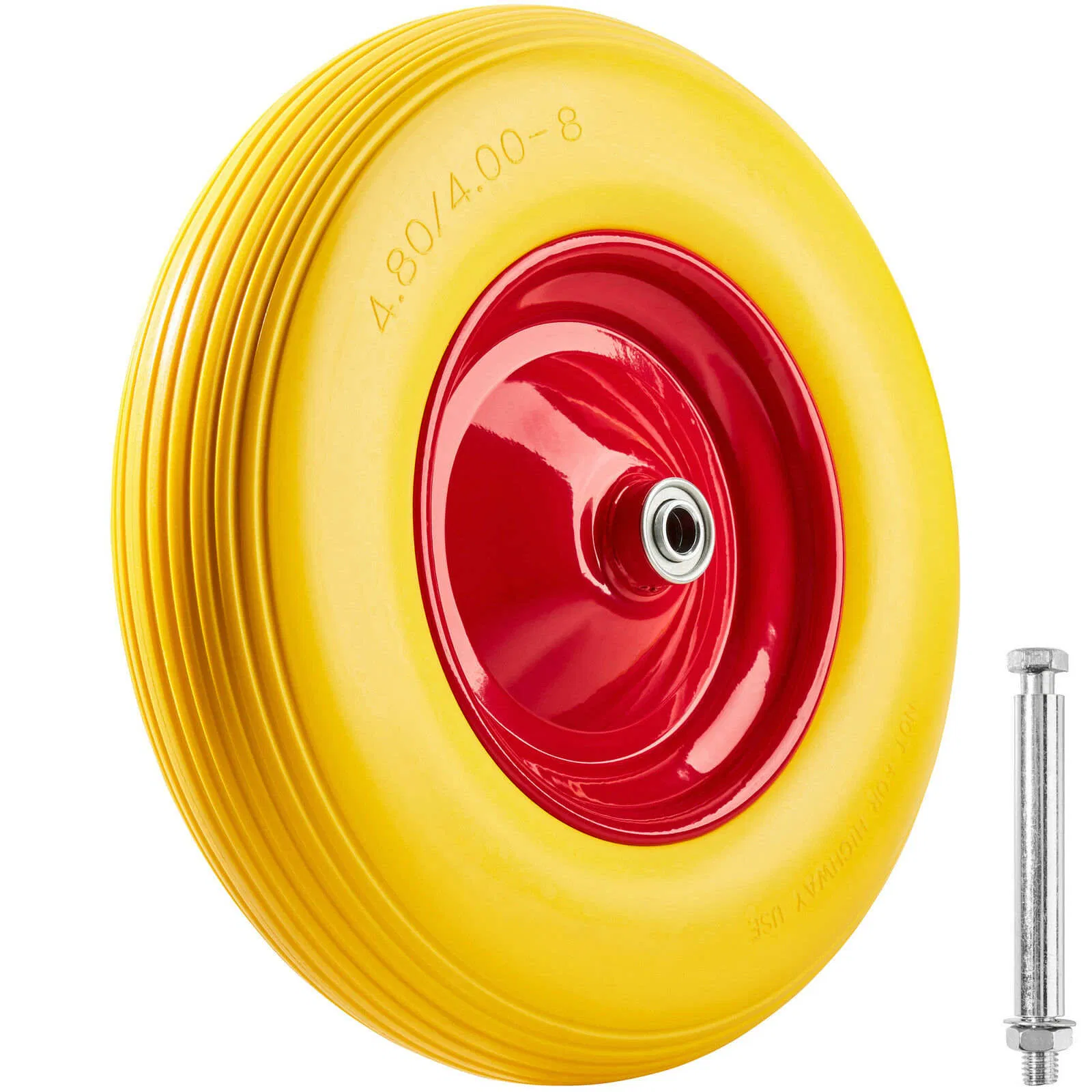 Solid Rubber Polyurethane Foaming Flat Free PU Foam Trolley Wheelbarrow Wheels